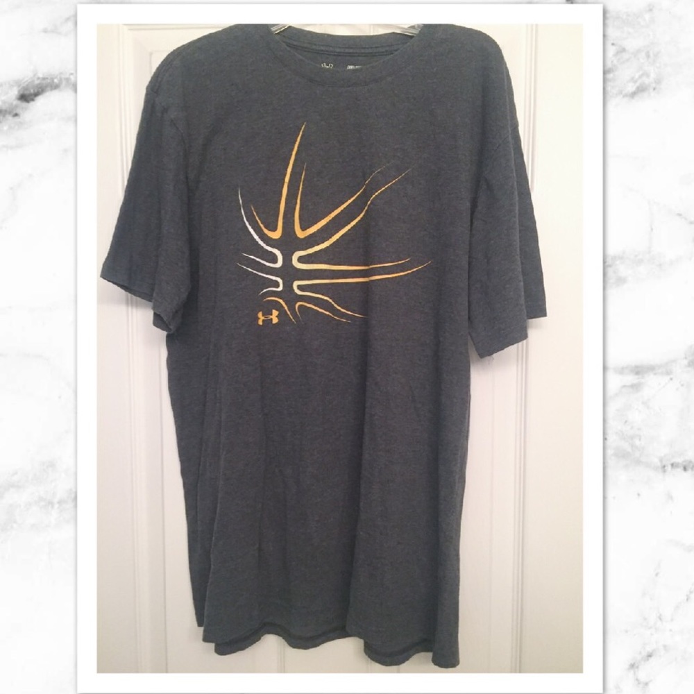 Underarmour gray and orange tee!